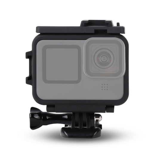 For GoPro HERO10 Black / HERO9 Black Plastic Frame Mount Protective Case with Base Buckle & Long Screw(Black) - DJI & GoPro Accessories by buy2fix | Online Shopping UK | buy2fix