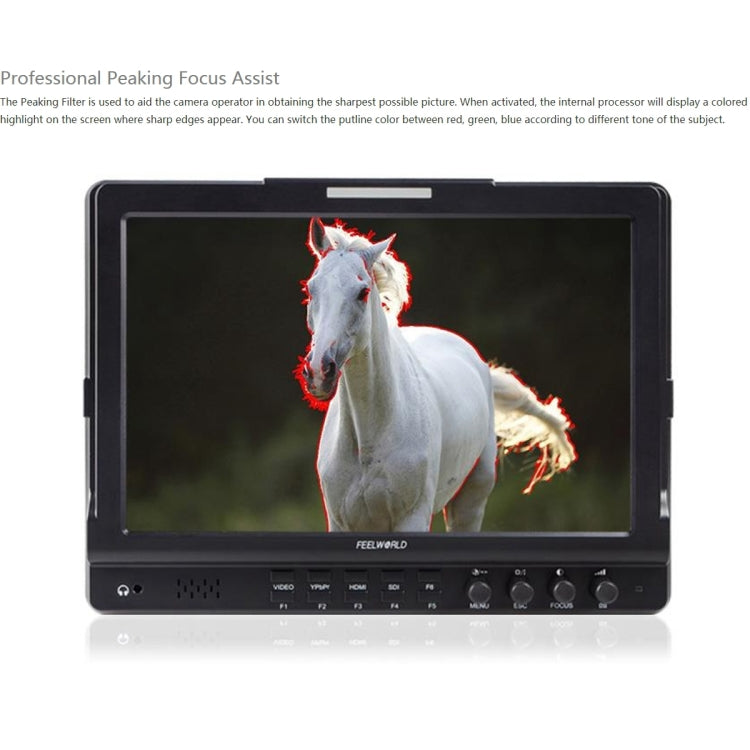 FEELWORLD FW1018SPV1 1920x1200 10.1 inch IPS Screen HD Color LCD Director Camera Field Monitor - On-camera Monitors by FEELWORLD | Online Shopping UK | buy2fix