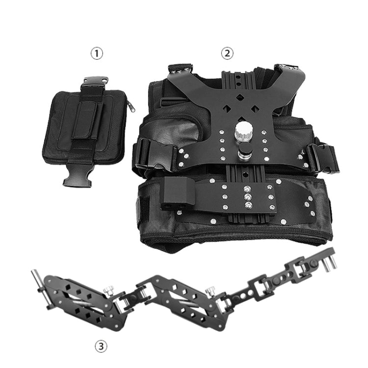 YELANGU B200-C1 Dual Shock-absorbing Arm Stabilizer Vest Camera Support System for DSLR & DV Digital Video Cameras (Black) - Shoulder Rigs by YELANGU | Online Shopping UK | buy2fix