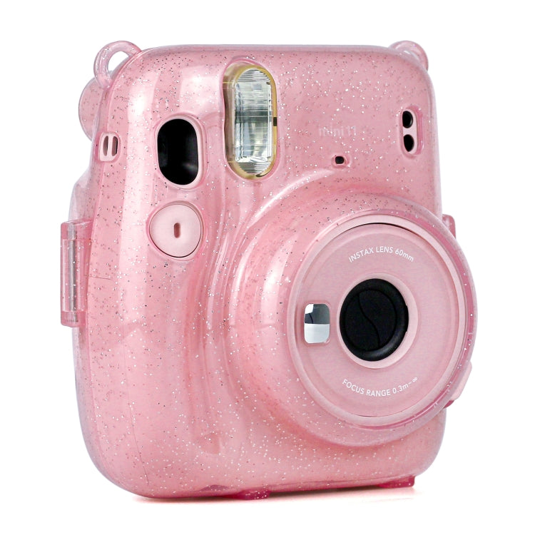 Glitter Power Crystal Case with Strap for FUJIFILM Instax mini 11 (Pink) - Camera Accessories by buy2fix | Online Shopping UK | buy2fix