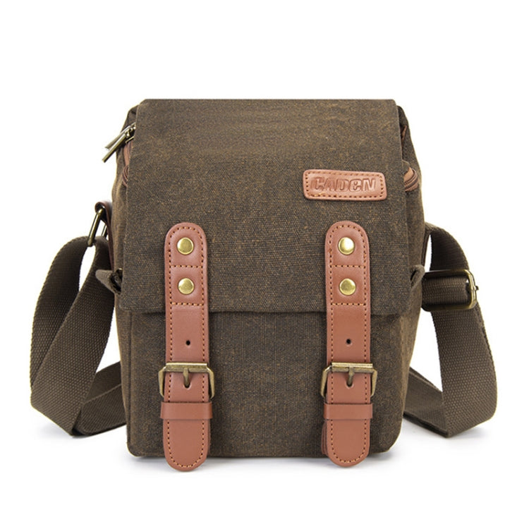 CADEN N1 Simple Retro Multifunctional Canvas Waterproof Digital Camera Photography Bag (Coffee) - Strap Satchel by CADeN | Online Shopping UK | buy2fix