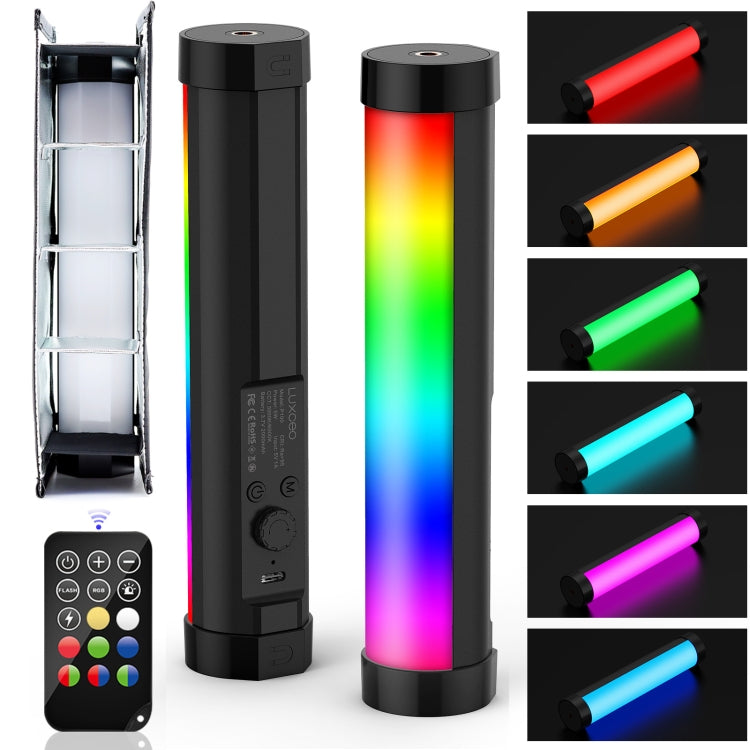 LUXCeO P100 RGB Photo Video Light Stick Handheld Fill Light with Remote Control & Grid Softbox - Camera Accessories by LUXCeO | Online Shopping UK | buy2fix