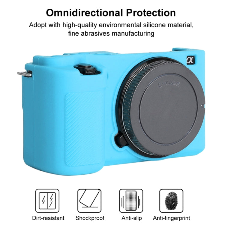 For Sony ZV-E10 Soft Silicone Protective Case (Blue) - Camera Accessories by buy2fix | Online Shopping UK | buy2fix