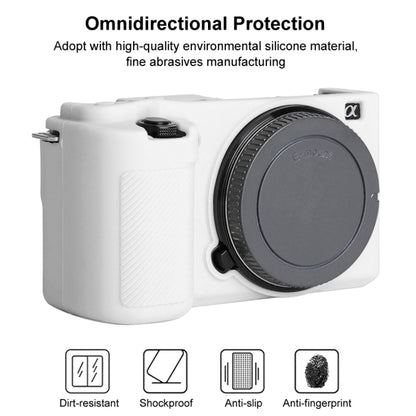 For Sony ZV-E10 Soft Silicone Protective Case (White) - Camera Accessories by buy2fix | Online Shopping UK | buy2fix