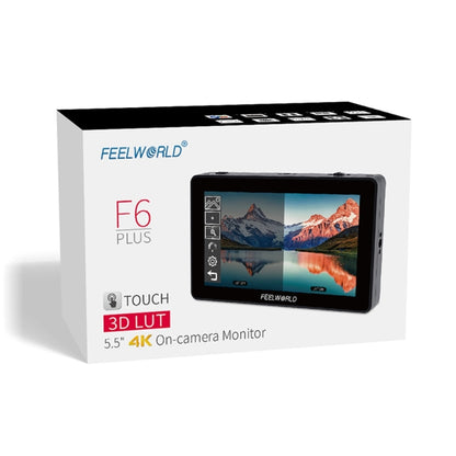 FEELWORLD F6 Plus V2 6 inch 3D LUT Touch Screen DSLR Camera Field Monitor, IPS FHD1920x1080 4K HDMI Input & Output, with Tilt Arm - On-camera Monitors by FEELWORLD | Online Shopping UK | buy2fix