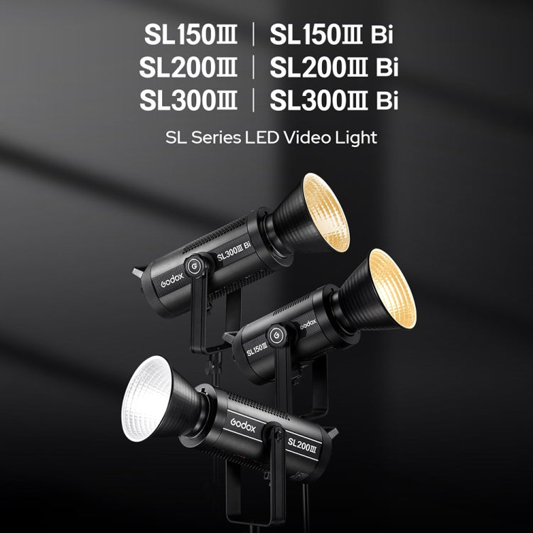 Godox SL300IIIBi 330W Bi-Color 2800K-6500K LED Video Light(AU Plug) - Shoe Mount Flashes by Godox | Online Shopping UK | buy2fix