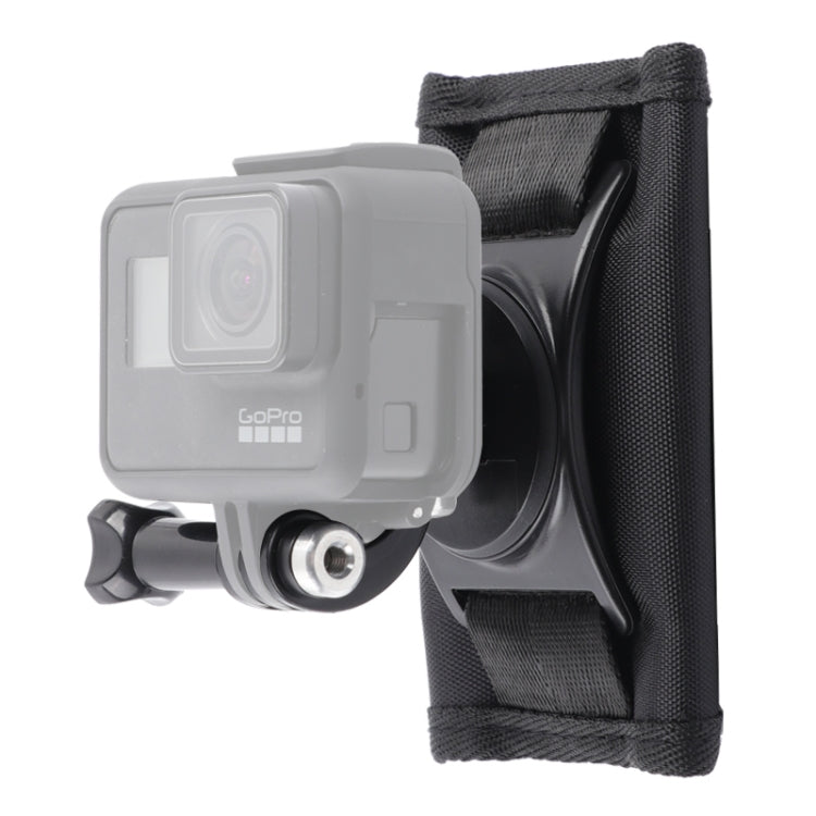 Hook and Loop Fastener Backpack Rec-Mounts Clip Clamp Mount with Screw for GoPro, Insta360, DJI and Other Action Cameras - Mount & Holder by buy2fix | Online Shopping UK | buy2fix