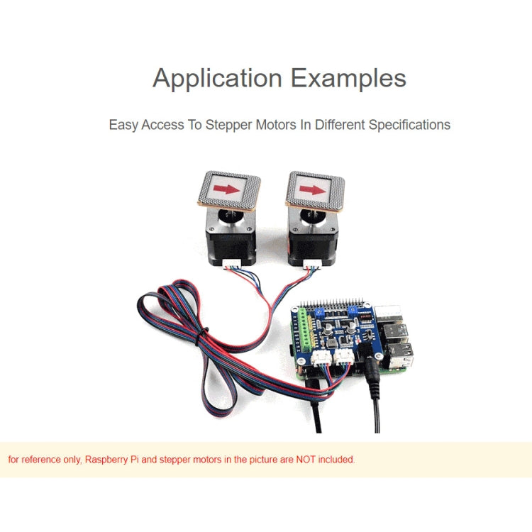 Waveshare HRB8825 Stepper Motor HAT For Raspberry Pi, Drives Two Stepper Motors, Up To 1/32 Microstepping - Consumer Electronics by WAVESHARE | Online Shopping UK | buy2fix