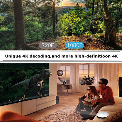 Wejoy DL-S9 220 Lumens 1280x720 720P Android 6.0 HD Bluetooth WiFi Smart Laser 3D Projector, Support HDMI / USB x 2 / TF Card - LED Projector by WEJOY | Online Shopping UK | buy2fix