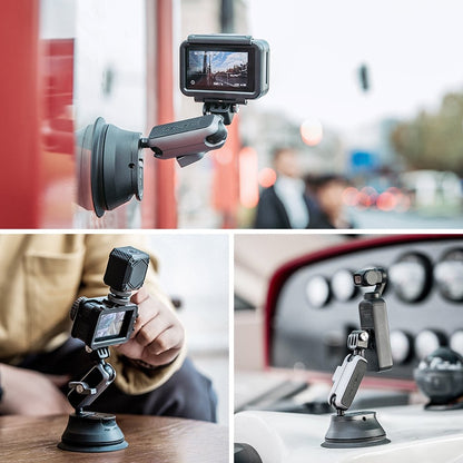 PGYTECH P-GM-132 Action Camera Suction Cup Phone Holder for DJI Osmo Action & GoPro 8/7(Silver) - Mount & Holder by PGYTECH | Online Shopping UK | buy2fix