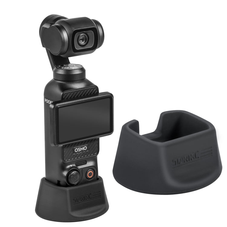 For DJI Osmo Pocket 3 STARTRC Silicone Desktop Base Bracket (Black) - Mount & Holder by STARTRC | Online Shopping UK | buy2fix