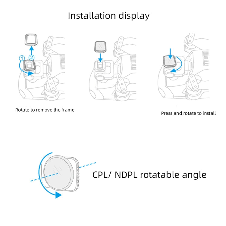 JSR Drone STAR Effect Lens Filter for DJI MAVIC Air 2 - Lens Filter by JSR | Online Shopping UK | buy2fix