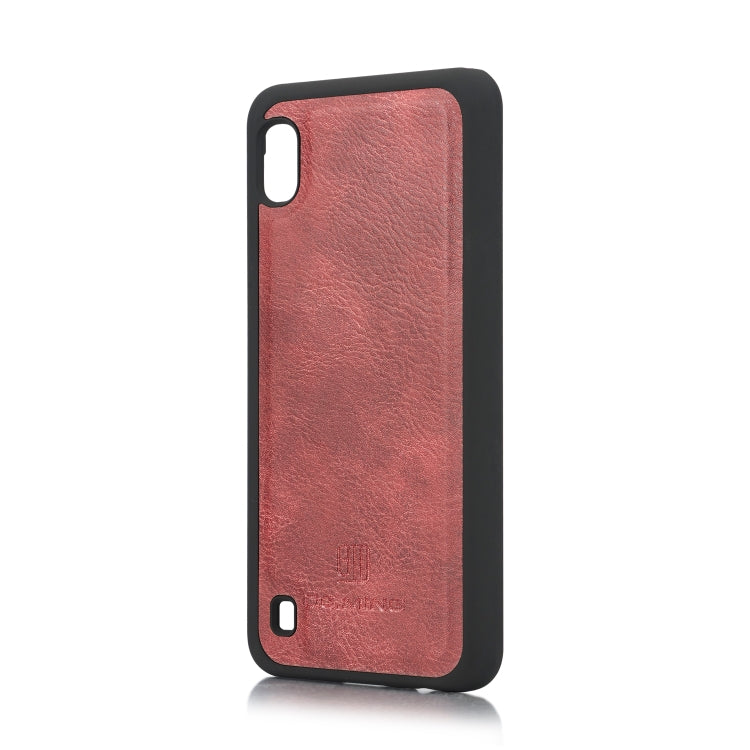 DG.MING Crazy Horse Texture Flip Detachable Magnetic Leather Case with Holder & Card Slots & Wallet for Galaxy A10(Red) - Galaxy Phone Cases by DG.MING | Online Shopping UK | buy2fix