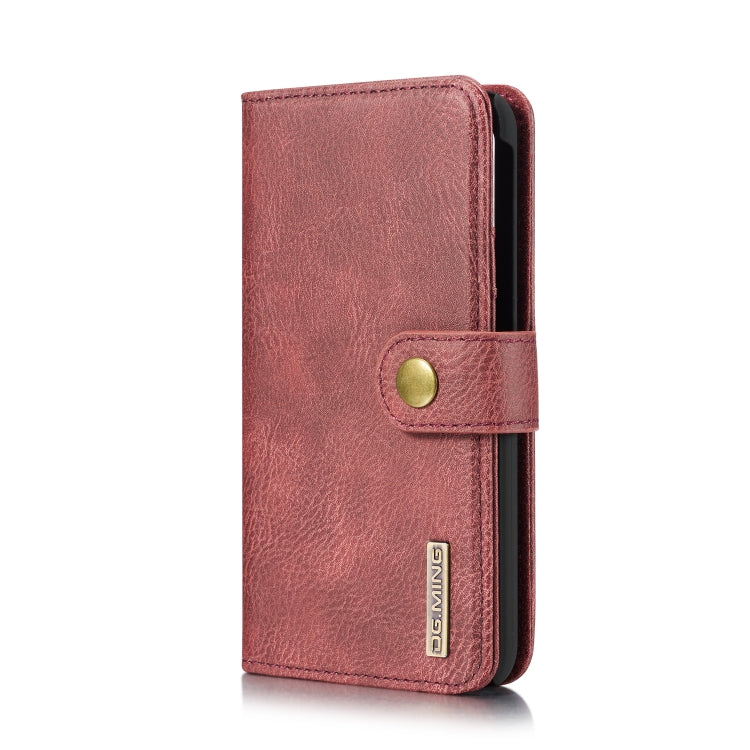 DG.MING Crazy Horse Texture Flip Detachable Magnetic Leather Case with Holder & Card Slots & Wallet for Galaxy A40(Red) - Galaxy Phone Cases by DG.MING | Online Shopping UK | buy2fix