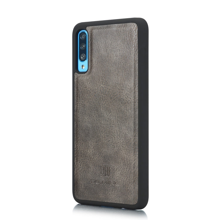 DG.MING Crazy Horse Texture Flip Detachable Magnetic Leather Case with Holder & Card Slots & Wallet for Galaxy A70(Gray) - Galaxy Phone Cases by DG.MING | Online Shopping UK | buy2fix