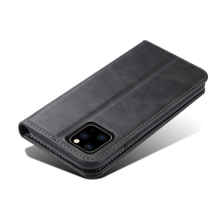 Suteni Calf Texture Horizontal Flip Leather Case with Holder & Card Slots & Wallet for iPhone 11(Black) - iPhone 11 Cases by Suteni | Online Shopping UK | buy2fix