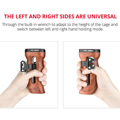 YELANGU A72 Universal Camera Wooden Handle - Camera Stabilizer by YELANGU | Online Shopping UK | buy2fix