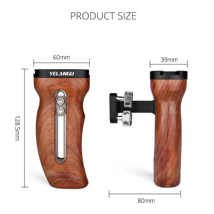 YELANGU A72 Universal Camera Wooden Handle - Camera Stabilizer by YELANGU | Online Shopping UK | buy2fix