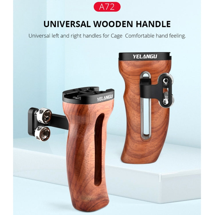 YELANGU A72 Universal Camera Wooden Handle - Camera Stabilizer by YELANGU | Online Shopping UK | buy2fix