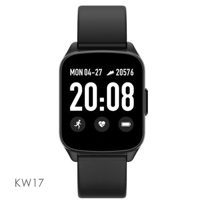 Lokmat KW17 1.3 inch TFT Screen IP68 Waterproof Smart Watch, Support Sleep Monitor / Heart Rate Monitor / Blood Pressure Monitor(Black) - Smart Watches by Lokmat | Online Shopping UK | buy2fix