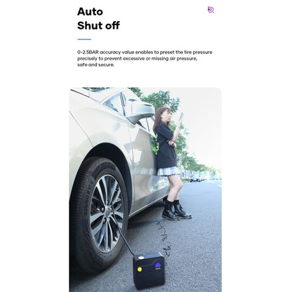 Rock Multi-function Portable LED Digital Display Car Air Pump - In Car by ROCK | Online Shopping UK | buy2fix