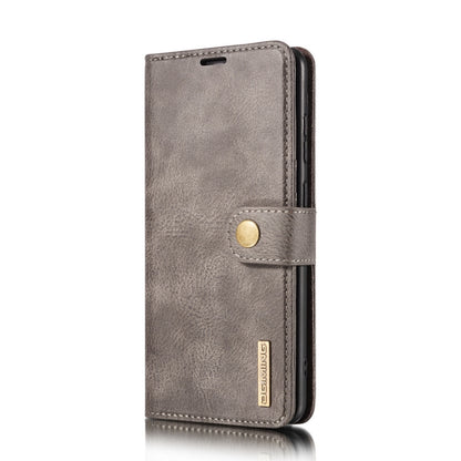 For Samsung Galaxy A52 5G / 4G DG.MING Crazy Horse Texture Flip Detachable Magnetic Leather Case with Holder & Card Slots & Wallet(Grey) - Galaxy Phone Cases by DG.MING | Online Shopping UK | buy2fix