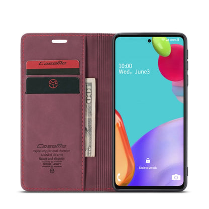 For Samsung Galaxy A52 5G / 4G CaseMe 013 Multifunctional Horizontal Flip Leather Case with Holder & Card Slot & Wallet(Wine Red) - Samsung Accessories by CaseMe | Online Shopping UK | buy2fix