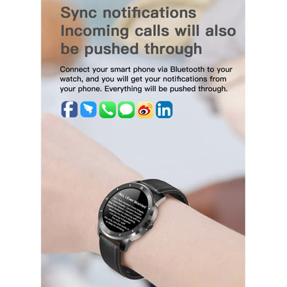 MX12 1.3 inch IPS Color Screen IP68 Waterproof Smart Watch, Support Bluetooth Call / Sleep Monitoring / Heart Rate Monitoring, Style:Steel Strap(Silver) - Smart Wear by buy2fix | Online Shopping UK | buy2fix