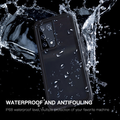 For Samsung Galaxy S21 Ultra 5G RedPepper Transparent Dot Shockproof Waterproof PC + TPU Protective Case(Black) - Galaxy Phone Cases by RedPepper | Online Shopping UK | buy2fix