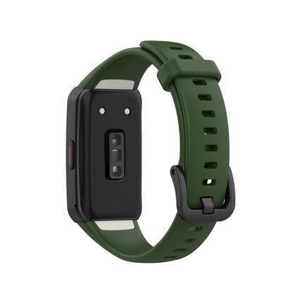 For Huawei Honor Band 6 TPU Watch Band, Size: One Size(Army Green) - Smart Wear by buy2fix | Online Shopping UK | buy2fix