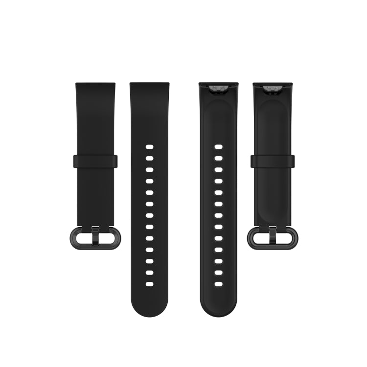 For Xiaomi Mi Watch Lite / Redmi Watch Silicone Watch Band, Size: One Size(Black) - Smart Wear by buy2fix | Online Shopping UK | buy2fix