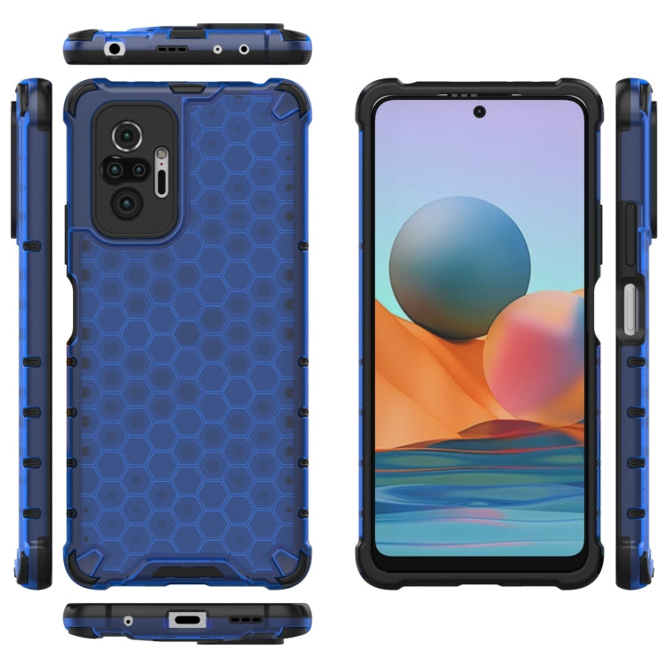 For Xiaomi Redmi Note 10 Pro Shockproof Honeycomb PC + TPU Case(Blue) - Xiaomi Accessories by buy2fix | Online Shopping UK | buy2fix