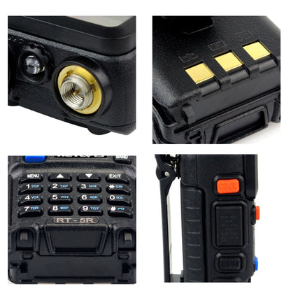 RETEVIS RT-5R 400-520MHz + 136-174MHz 128CHS Two-segment Handheld Walkie Talkie, US Plug - Consumer Electronics by RETEVIS | Online Shopping UK | buy2fix