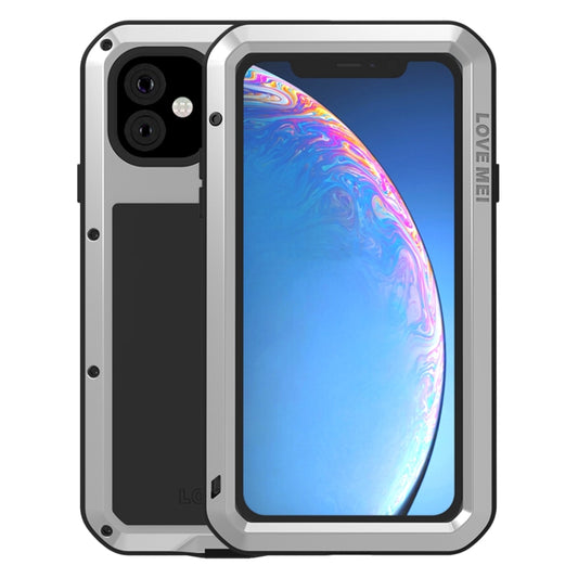 For iPhone 11 LOVE MEI Metal Shockproof Waterproof Dustproof Protective Case(Silver) - iPhone 11 Cases by LOVE MEI | Online Shopping UK | buy2fix