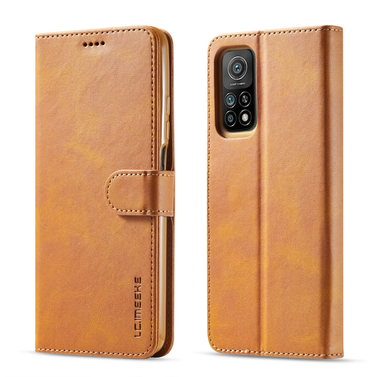 For Xiaomi Redmi Note 10 5G / Poco M3 Pro LC.IMEEKE Calf Texture Horizontal Flip Leather Case with Holder & Card Slots & Wallet(Yellow) - Xiaomi Cases by LC.IMEEKE | Online Shopping UK | buy2fix