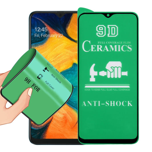For Samsung Galaxy A40s 9D Full Screen Full Glue Ceramic Film - Galaxy Tempered Glass by buy2fix | Online Shopping UK | buy2fix