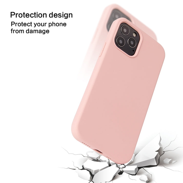 For iPhone 13 mini Solid Color Liquid Silicone Shockproof Protective Case (Carmine) - iPhone 13 mini Cases by buy2fix | Online Shopping UK | buy2fix