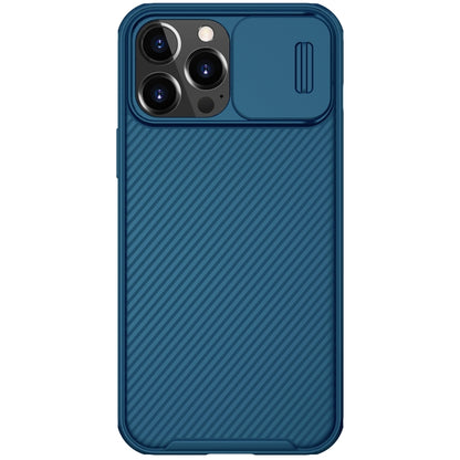 For iPhone 13 Pro Max NILLKIN Black Mirror Pro Series Camshield Full Coverage Dust-proof Scratch Resistant Phone Case (Blue) - iPhone 13 Pro Max Cases by NILLKIN | Online Shopping UK | buy2fix