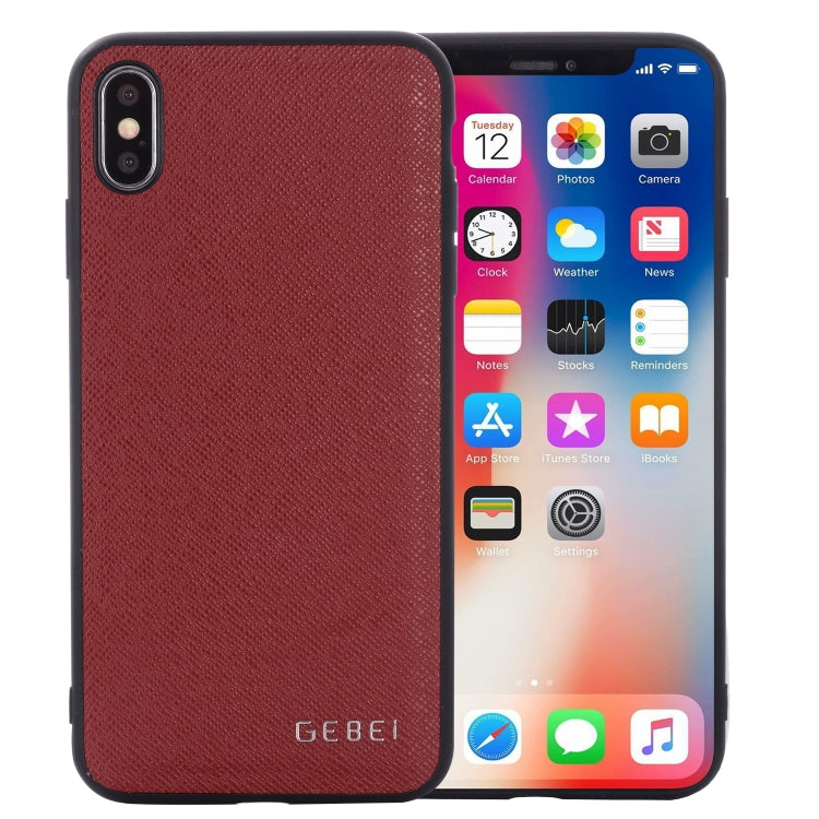 For iPhone 11 Pro GEBEI Full-coverage Shockproof Leather Protective Case(Red) - iPhone 11 Pro Cases by GEBEI | Online Shopping UK | buy2fix