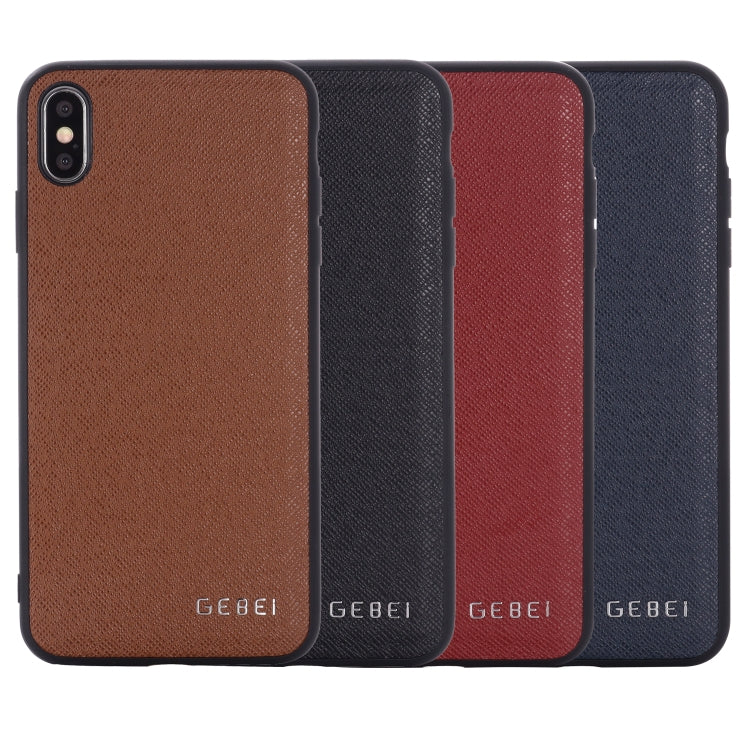 For iPhone 11 GEBEI Full-coverage Shockproof Leather Protective Case(Black) - iPhone 11 Cases by GEBEI | Online Shopping UK | buy2fix