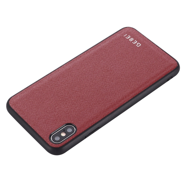 For iPhone 11 GEBEI Full-coverage Shockproof Leather Protective Case(Red) - iPhone 11 Cases by GEBEI | Online Shopping UK | buy2fix