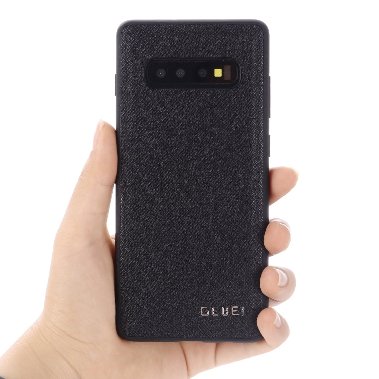 For Galaxy S10 GEBEI Full-coverage Shockproof Leather Protective Case(Black) - Galaxy Phone Cases by GEBEI | Online Shopping UK | buy2fix