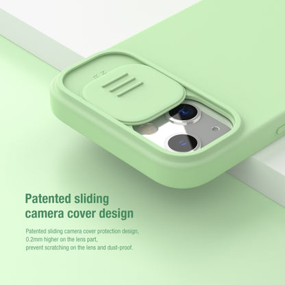 For iPhone 13 NILLKIN CamShield MagSafe Magnetic Liquid Silicone + PC Full Coverage Case(Green) - iPhone 13 Cases by NILLKIN | Online Shopping UK | buy2fix