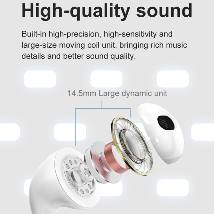 K58 True Wireless Semi-in-ear Bluetooth Earphone with Charging Box & Support Intelligent Control(White) - Bluetooth Earphone by buy2fix | Online Shopping UK | buy2fix