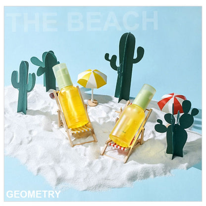 12 in 1 Miniature Beach Paper Cut Cactus Sandy Beach Landscape Decoration Photography Props(Green) - Camera Accessories by buy2fix | Online Shopping UK | buy2fix