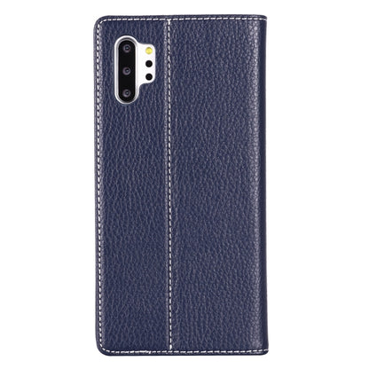 For Galaxy Note 10+ GEBEI PU+TPU Horizontal Flip Protective Case with Holder & Card Slots(Blue) - Galaxy Phone Cases by GEBEI | Online Shopping UK | buy2fix