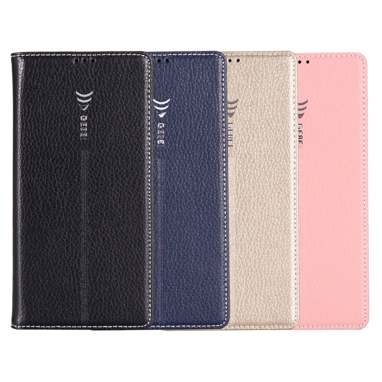 For Galaxy Note 10+ GEBEI PU+TPU Horizontal Flip Protective Case with Holder & Card Slots(Blue) - Galaxy Phone Cases by GEBEI | Online Shopping UK | buy2fix