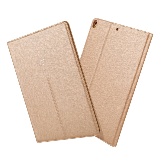 For iPad Pro 10.5 inch GEBEI PU+TPU Horizontal Flip Protective Case with Holder & Card Slots(Gold) - iPad Pro 10.5 inch Cases by GEBEI | Online Shopping UK | buy2fix