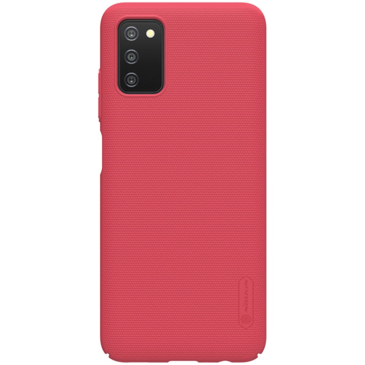 For Samsung Galaxy A03s / A037G NILLKIN Frosted Concave-convex Texture PC Phone Protective Case(Red) - Galaxy Phone Cases by NILLKIN | Online Shopping UK | buy2fix