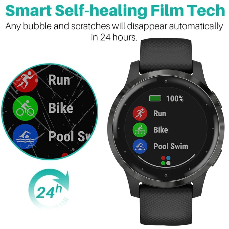 For Garmin Vivoactive 4S Soft Hydrogel Film Watch Screen Protector - Smart Wear by buy2fix | Online Shopping UK | buy2fix